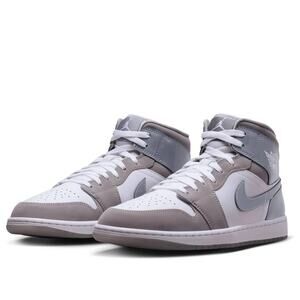 NEW Nike Air Jordan 1 Mid SE White Grey Cool Grey HF3216-100 Men’s Size Multi